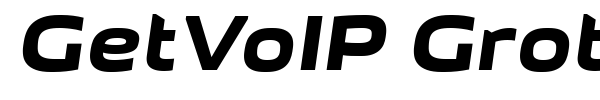 GetVoIP Grotesque font preview